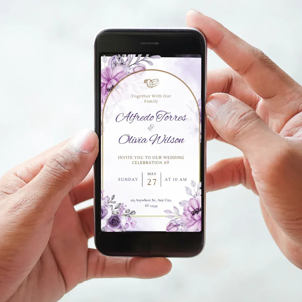 Invitatie Digitala cod Magnific C.38 - 10038 - MirajulNuntii.ro