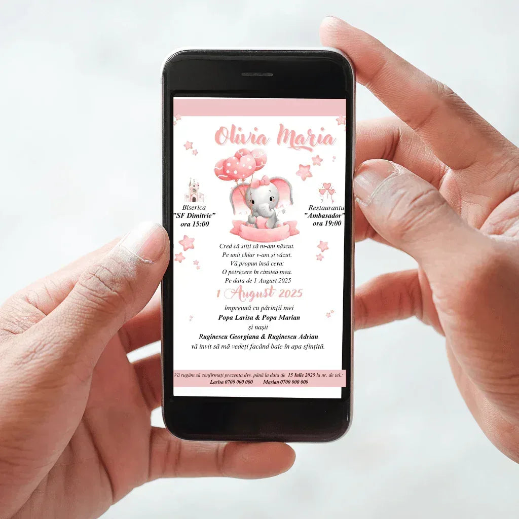Invitatie Digitala cod Magnific B.13 - MirajulNuntii.ro