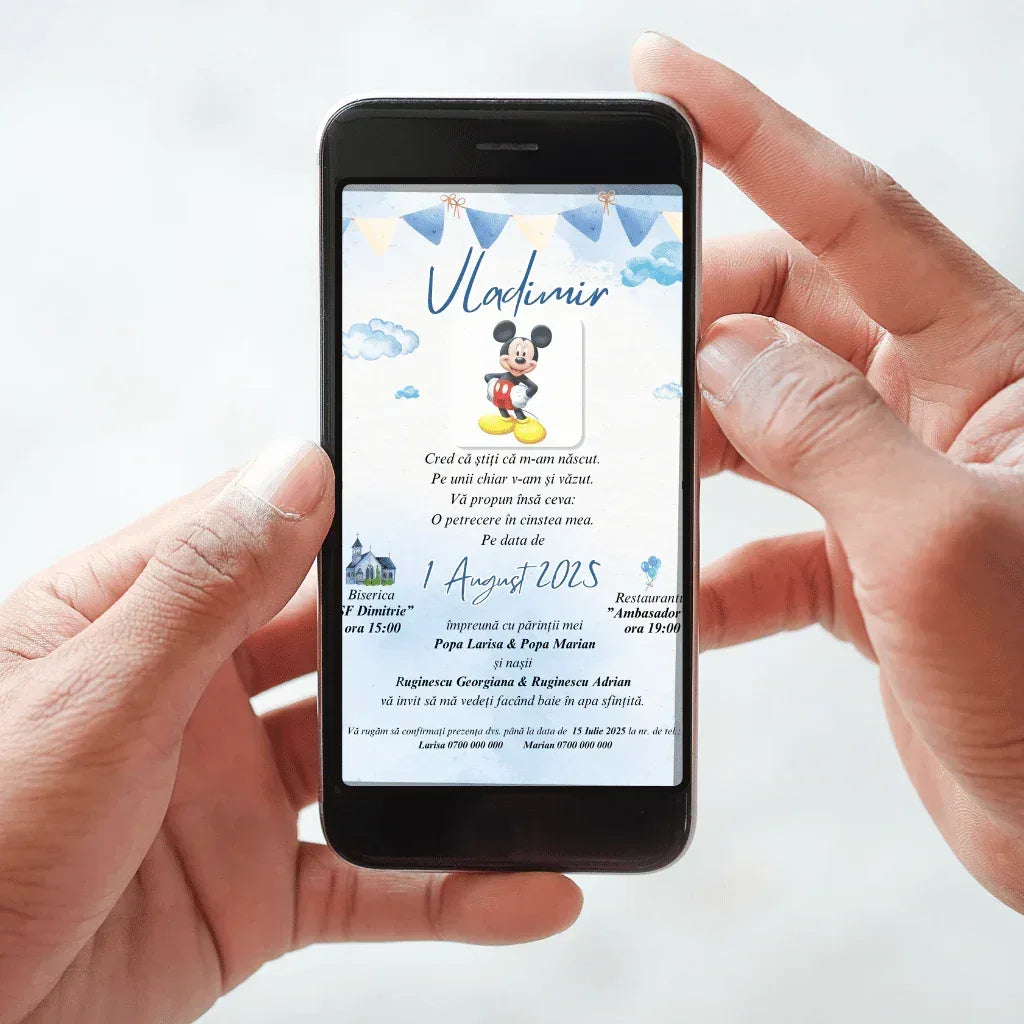 Invitatie Digitala cod Magnific B.11 - MirajulNuntii.ro
