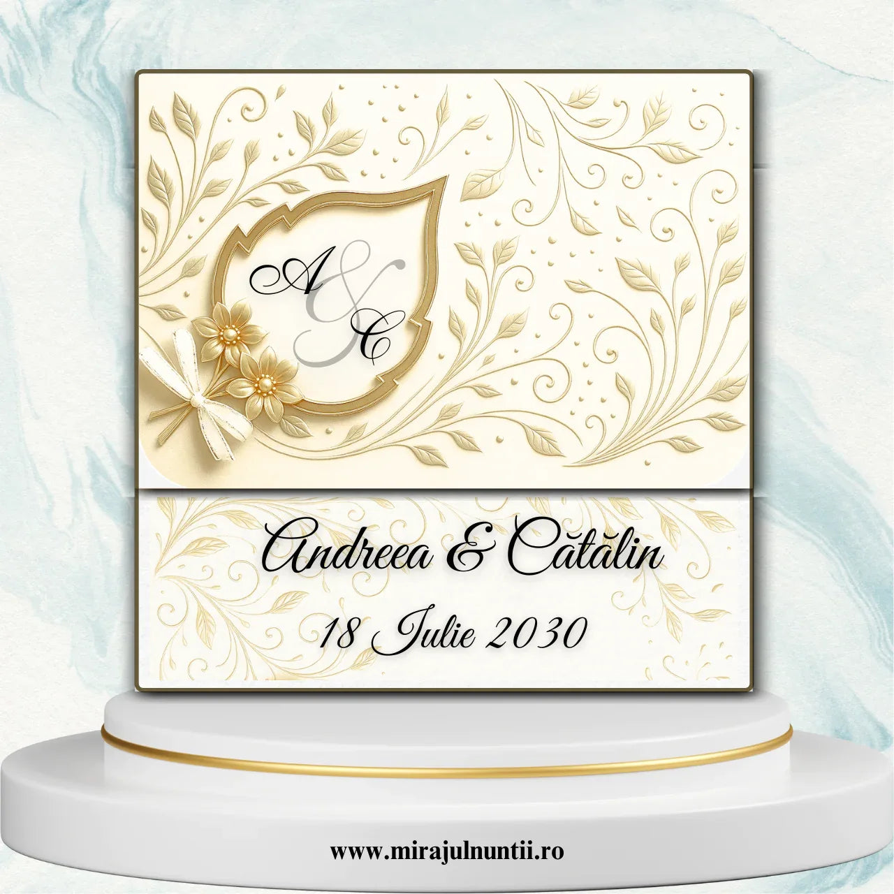 Invitatii nunta cod Miraj-20201 - MirajulNuntii.ro