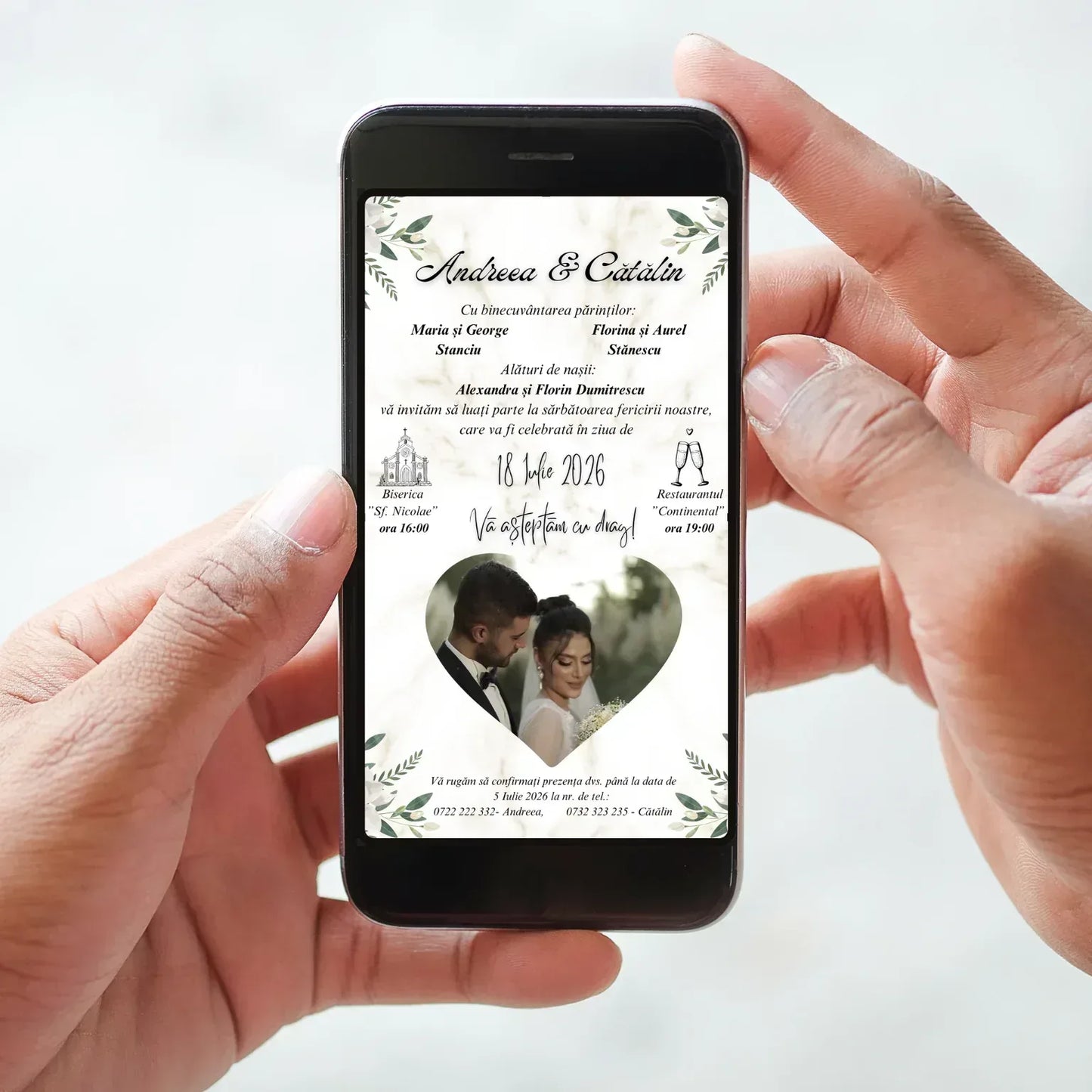 Invitatie Digitala cod Magnific C.43-10043 - MirajulNuntii.ro