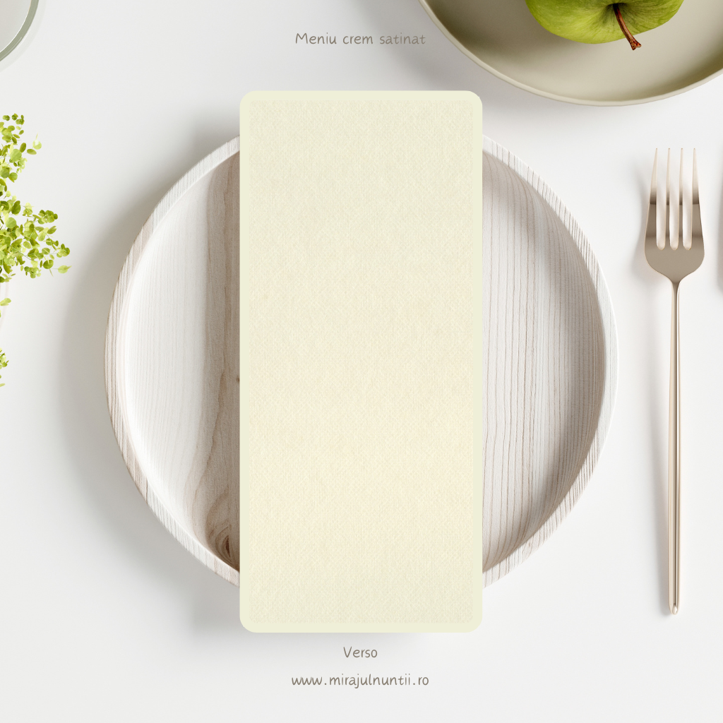 Meniu de nunta individual Magnific personalizat cu grafica clientului