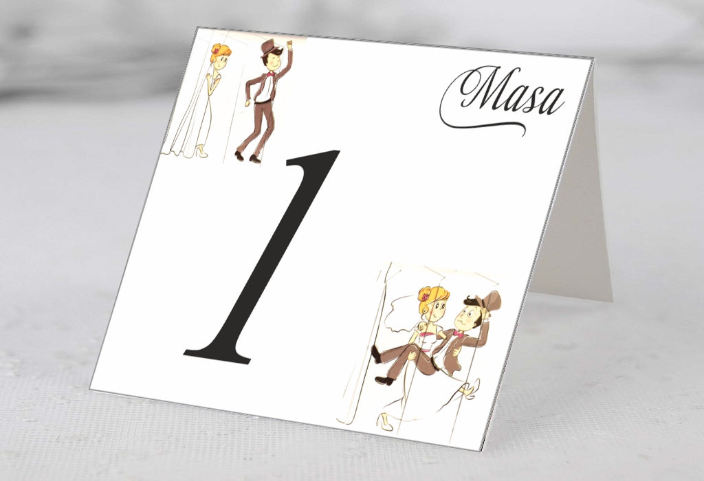 Numar de masa cod miraj 08 - MirajulNuntii.ro