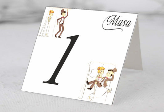 Numar de masa cod miraj 08 - MirajulNuntii.ro