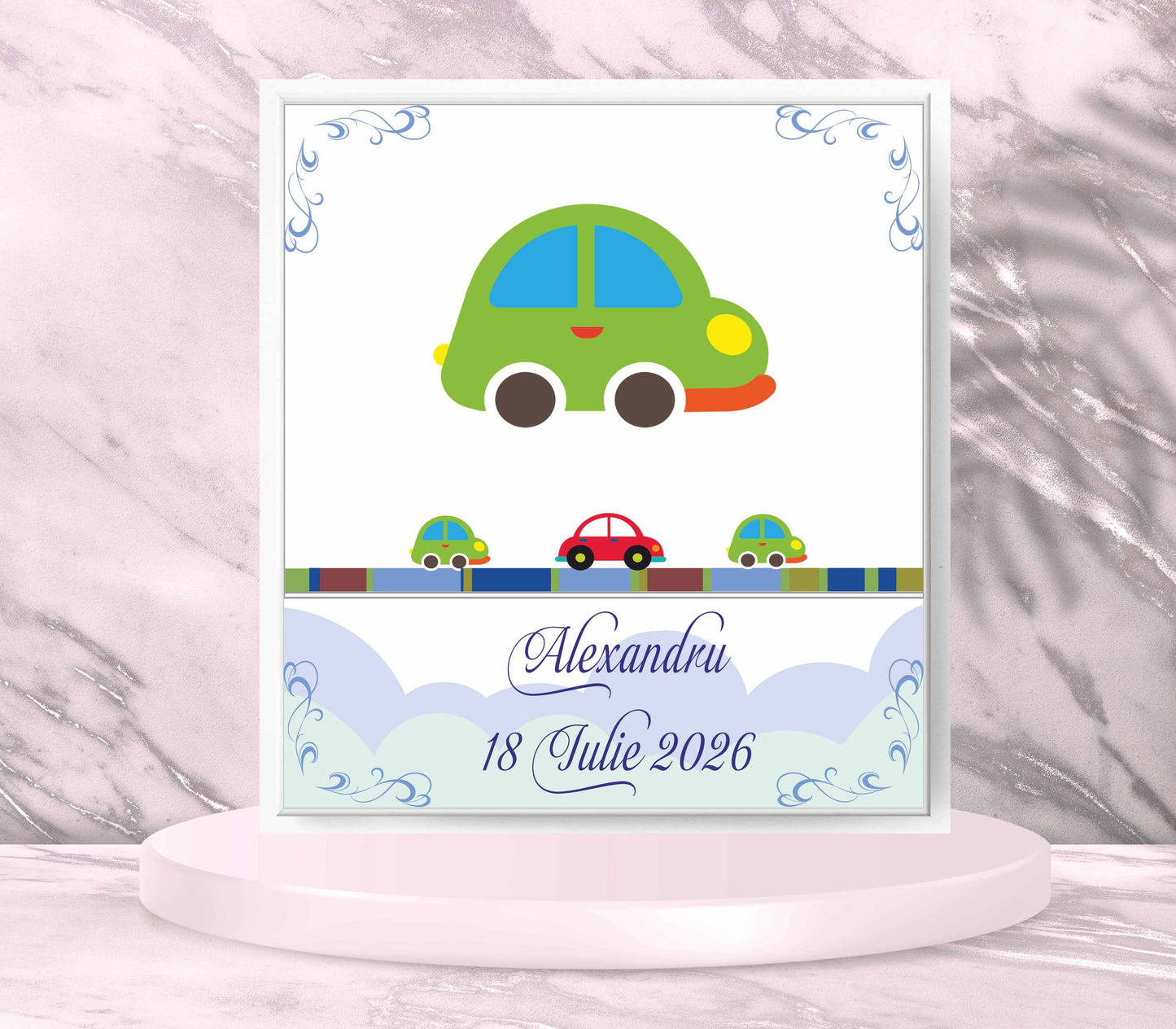 Invitatii botez cod Miraj - 1502 - MirajulNuntii.ro