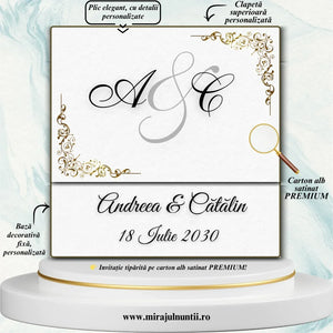Invitatii nunta cod Miraj-20281 - MirajulNuntii.ro