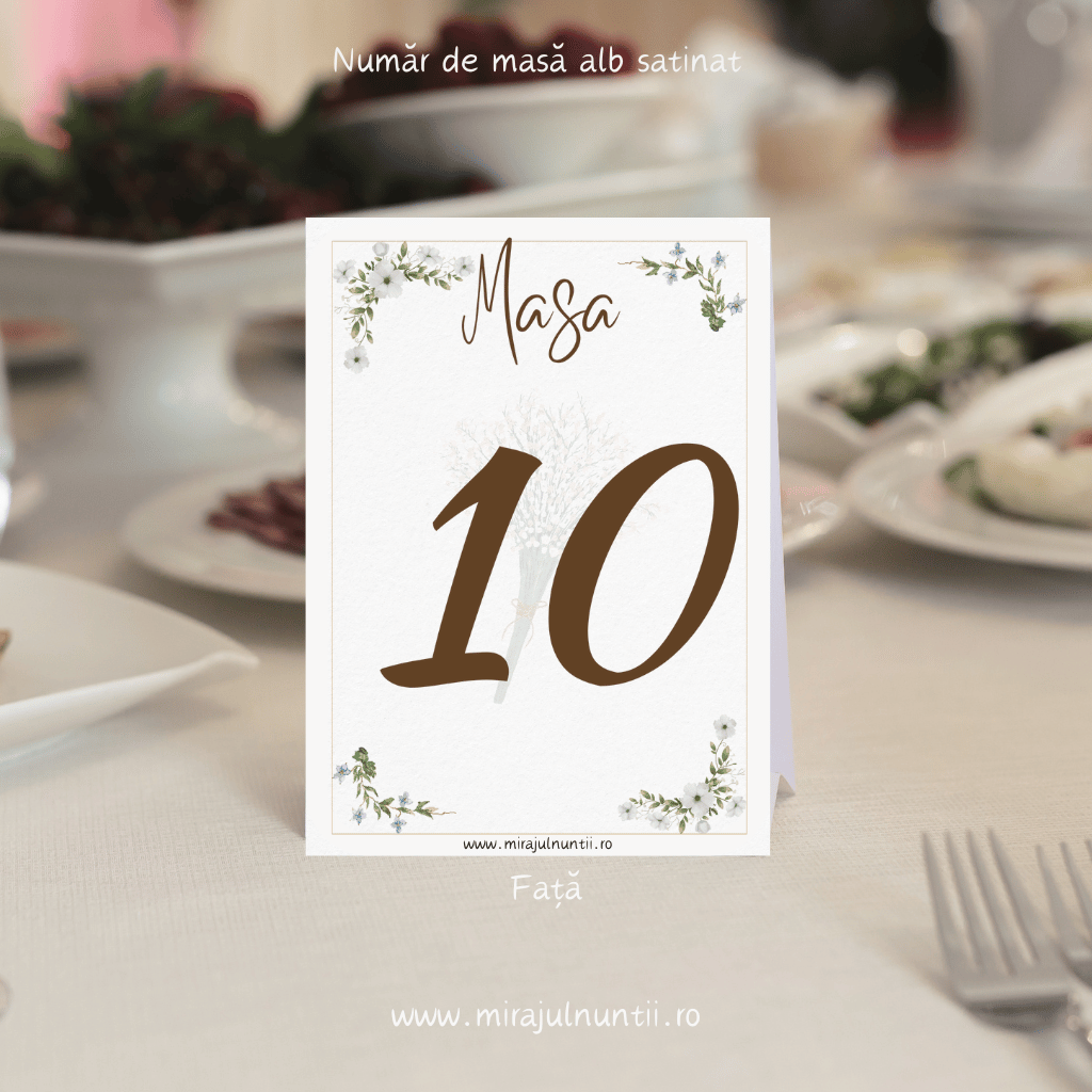 Numar de masa cod Magnific C.10 - MirajulNuntii.ro