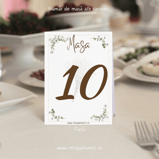 Numar de masa cod Magnific C.10 - MirajulNuntii.ro