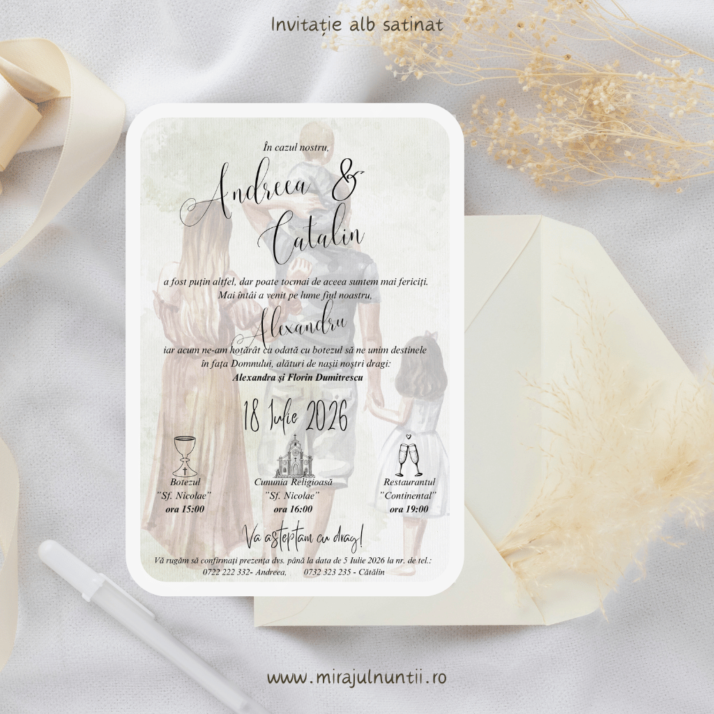 Invitatie cod Magnific C.27 - MirajulNuntii.ro
