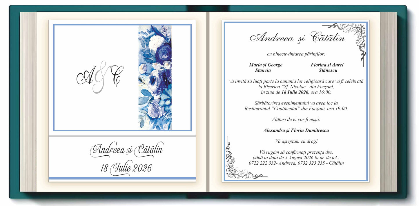 Invitatie NUNTA Digitala - cod 2022 - MirajulNuntii.ro
