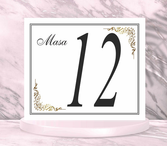 Numar de masa cod miraj-2028 - MirajulNuntii.ro