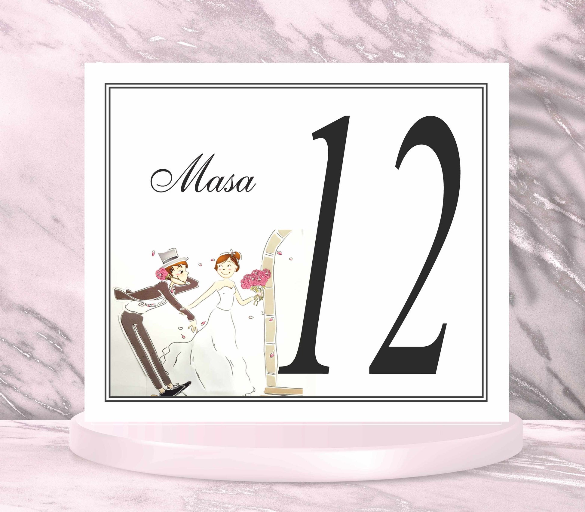 Numar de masa cod miraj-2042 - MirajulNuntii.ro