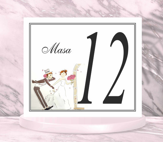 Numar de masa cod miraj-2042 - MirajulNuntii.ro