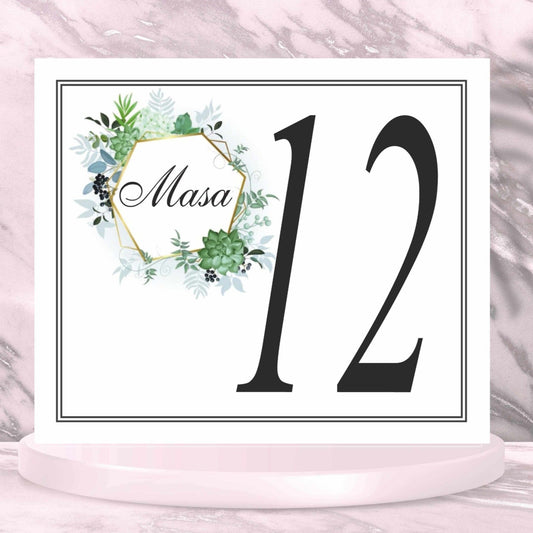 Numar de masa cod miraj-2059 - MirajulNuntii.ro