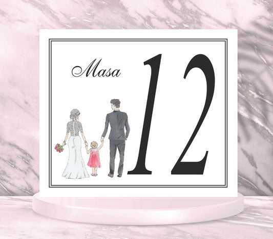 Numar de masa cod miraj-2079 - MirajulNuntii.ro