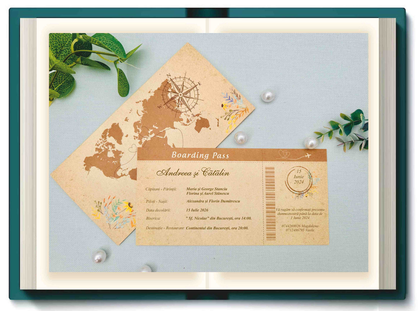 Invitatie NUNTA Digitala - cod 2230 - MirajulNuntii.ro