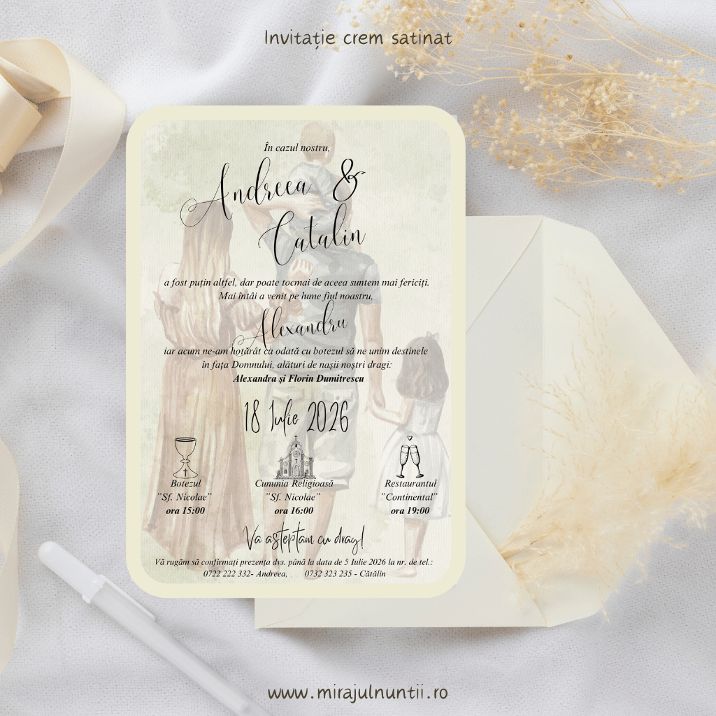 Invitatie cod Magnific C.27 - MirajulNuntii.ro