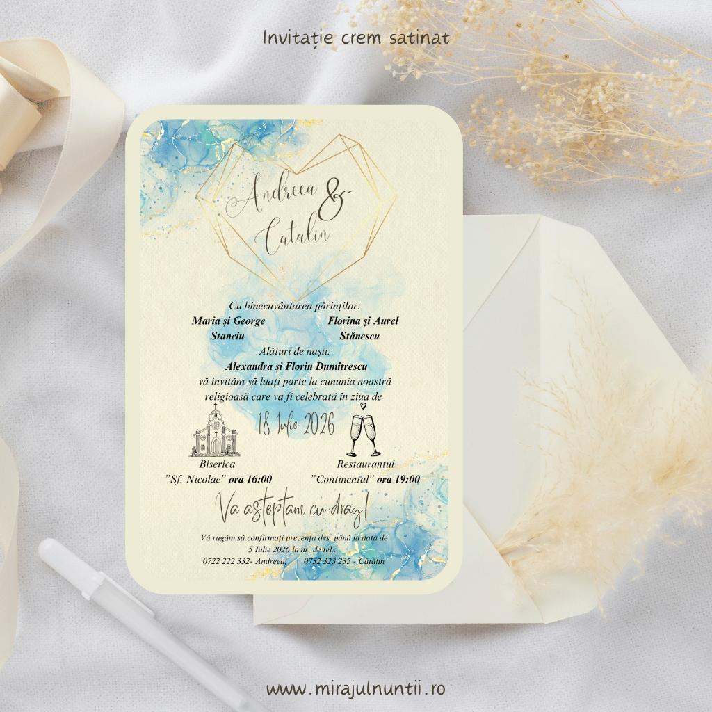 Invitatie cod Magnific C.11 - MirajulNuntii.ro