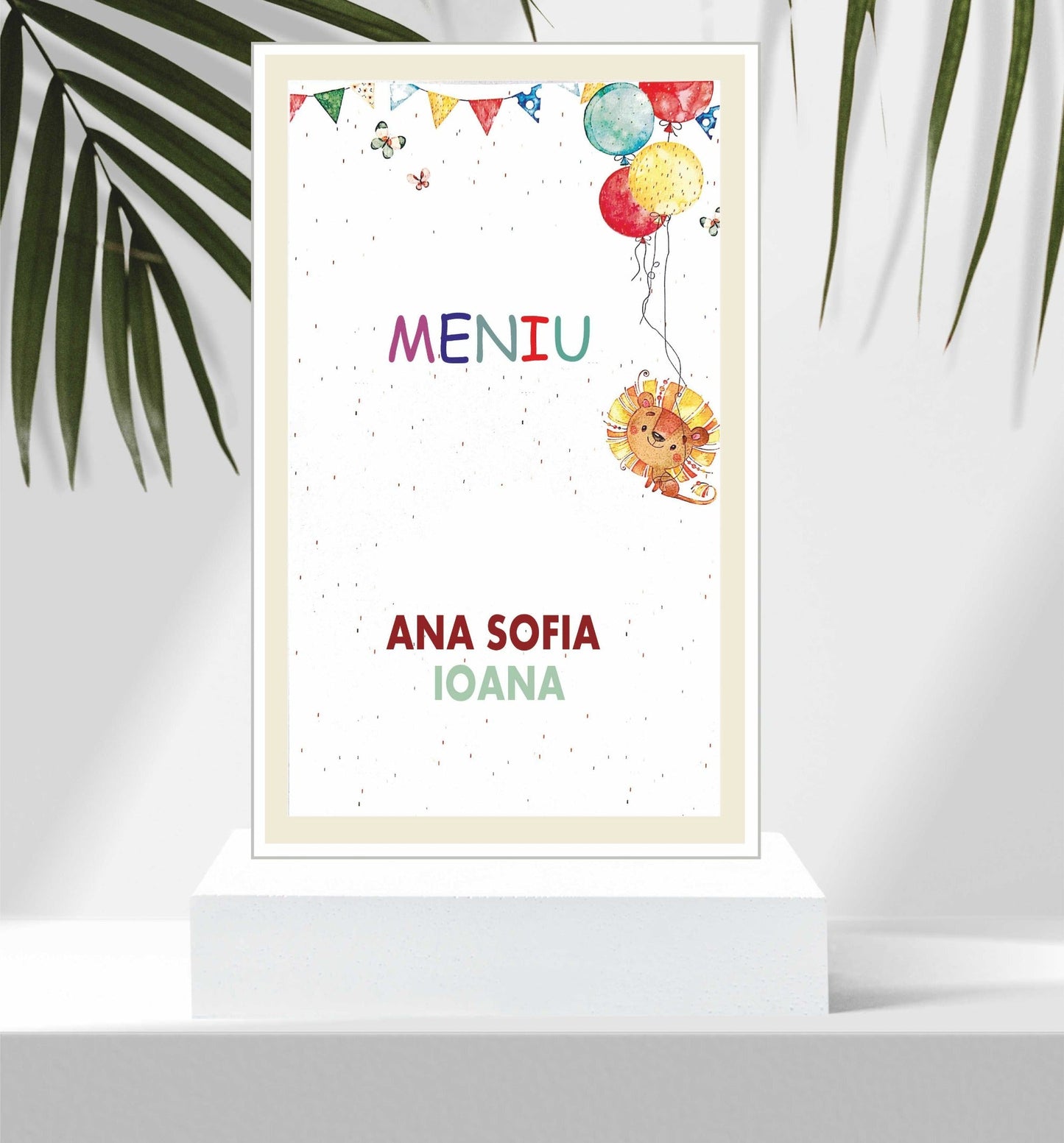 Meniu-botez cod Deluxe-3456 - MirajulNuntii.ro