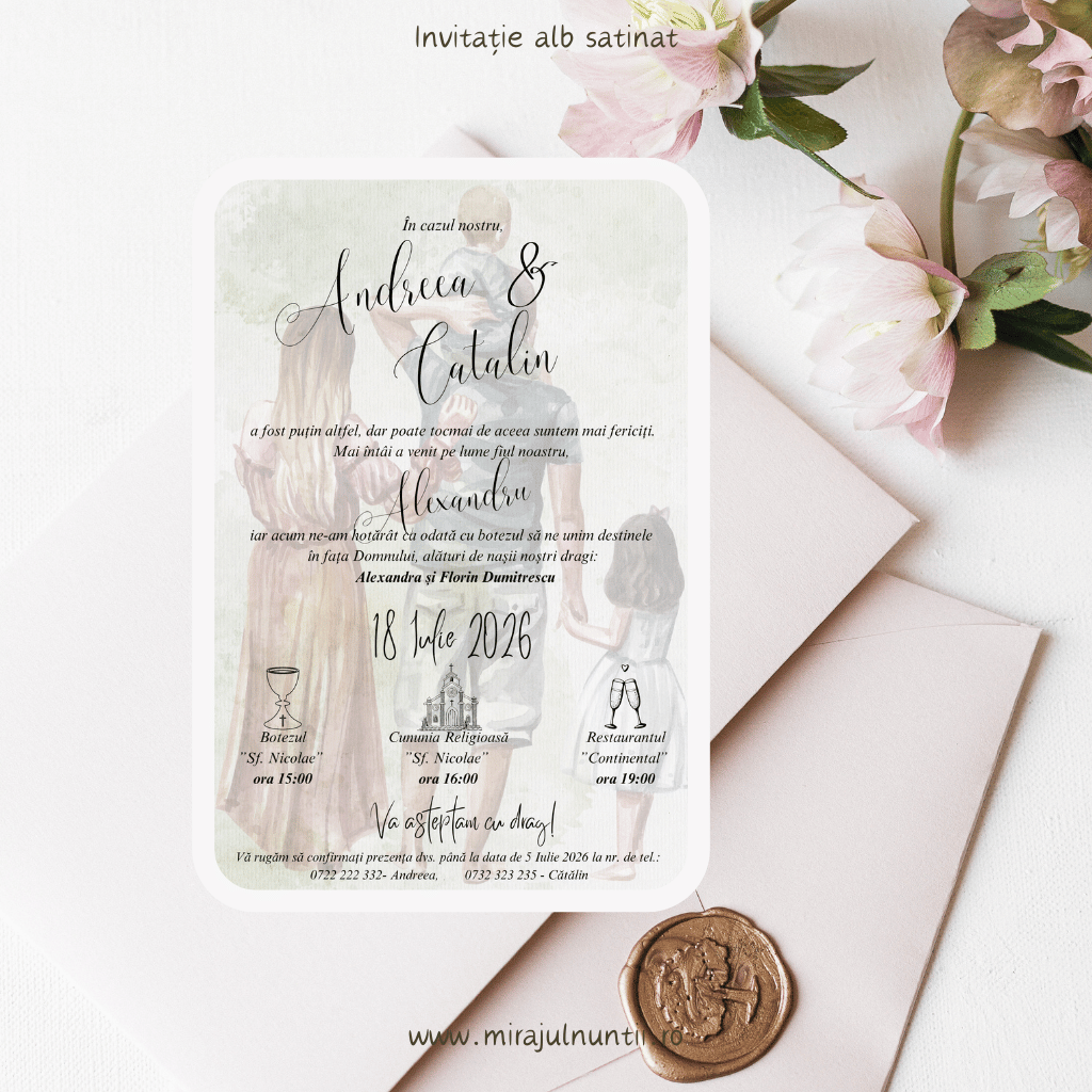 Invitatie cod Magnific C.27 - MirajulNuntii.ro