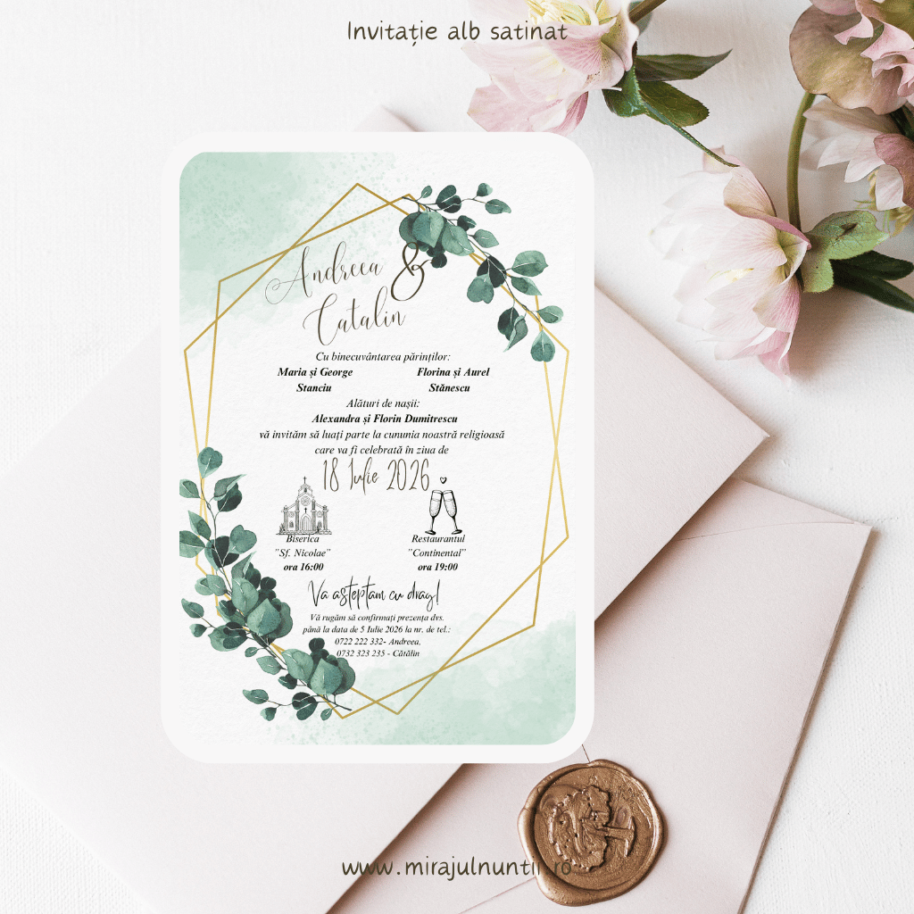 Invitație cod Magnific C.24 - MirajulNuntii.ro