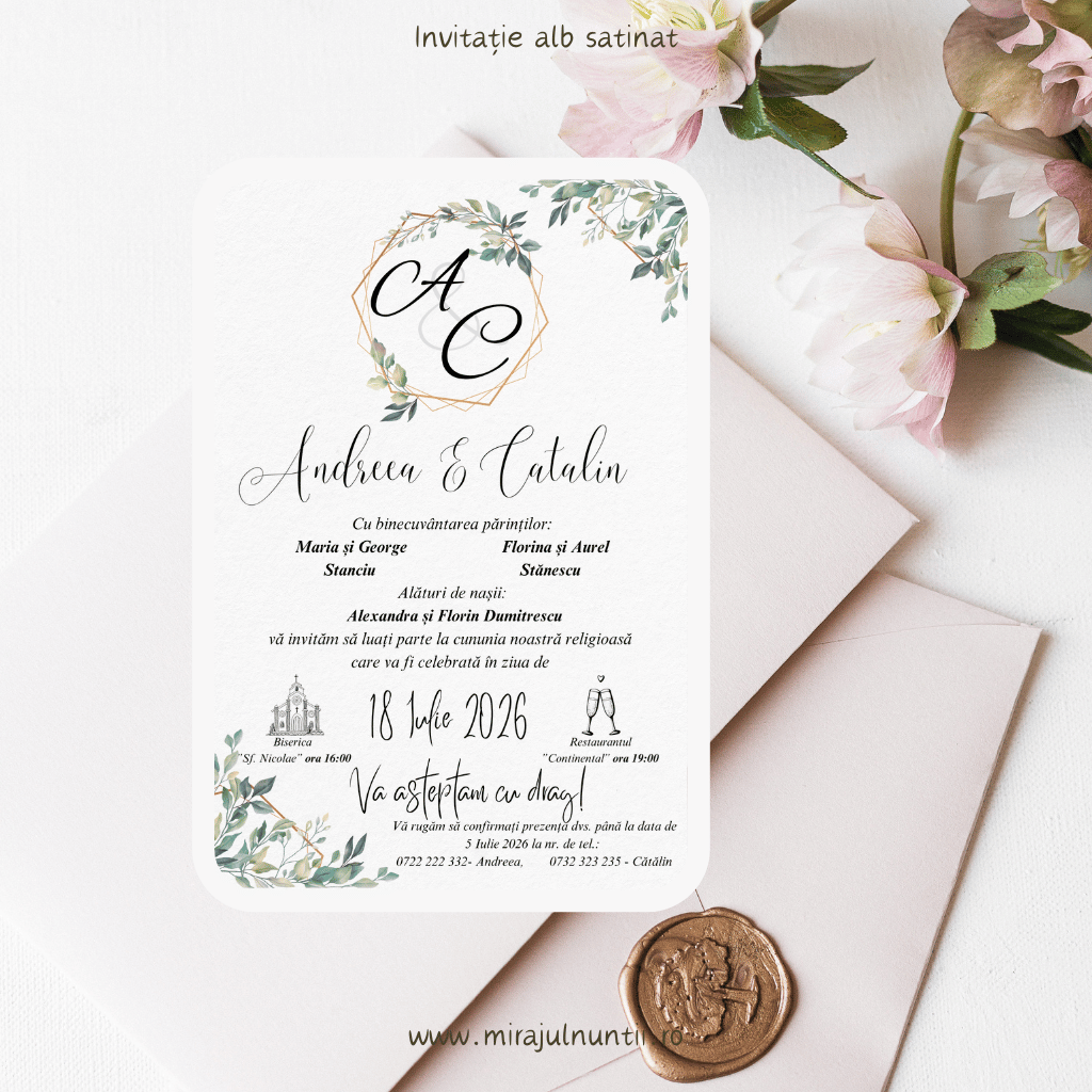 Invitație cod Magnific C.22 - MirajulNuntii.ro