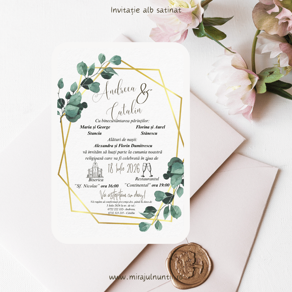 Invitatie cod Magnific C.12 - MirajulNuntii.ro