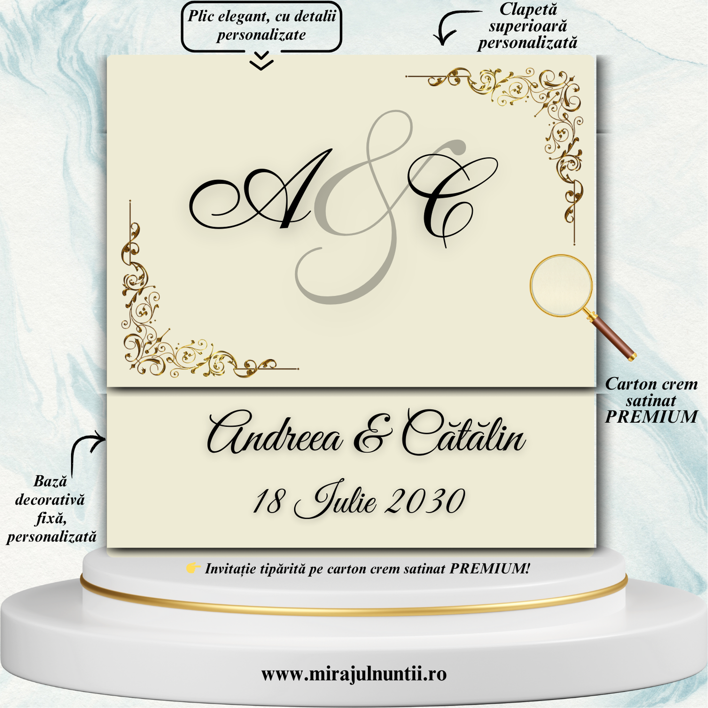 Invitatii nunta cod Miraj-20281