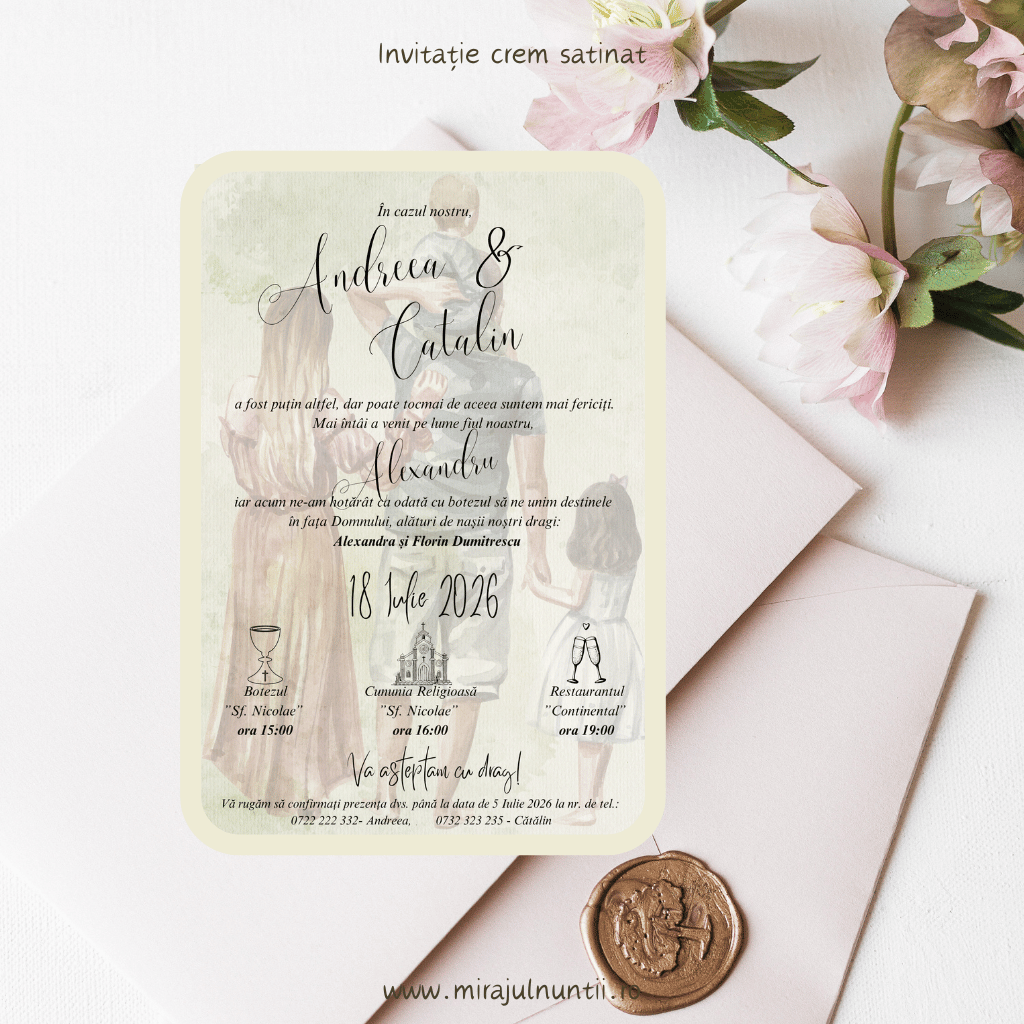 Invitatie cod Magnific C.27 - MirajulNuntii.ro
