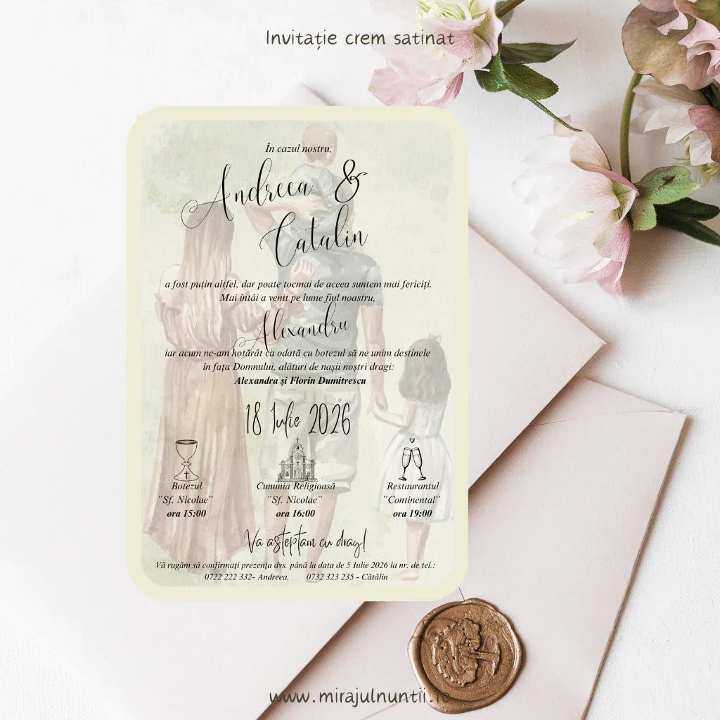 Invitație nuntă cod Magnific C.27-10027 - MirajulNuntii.ro
