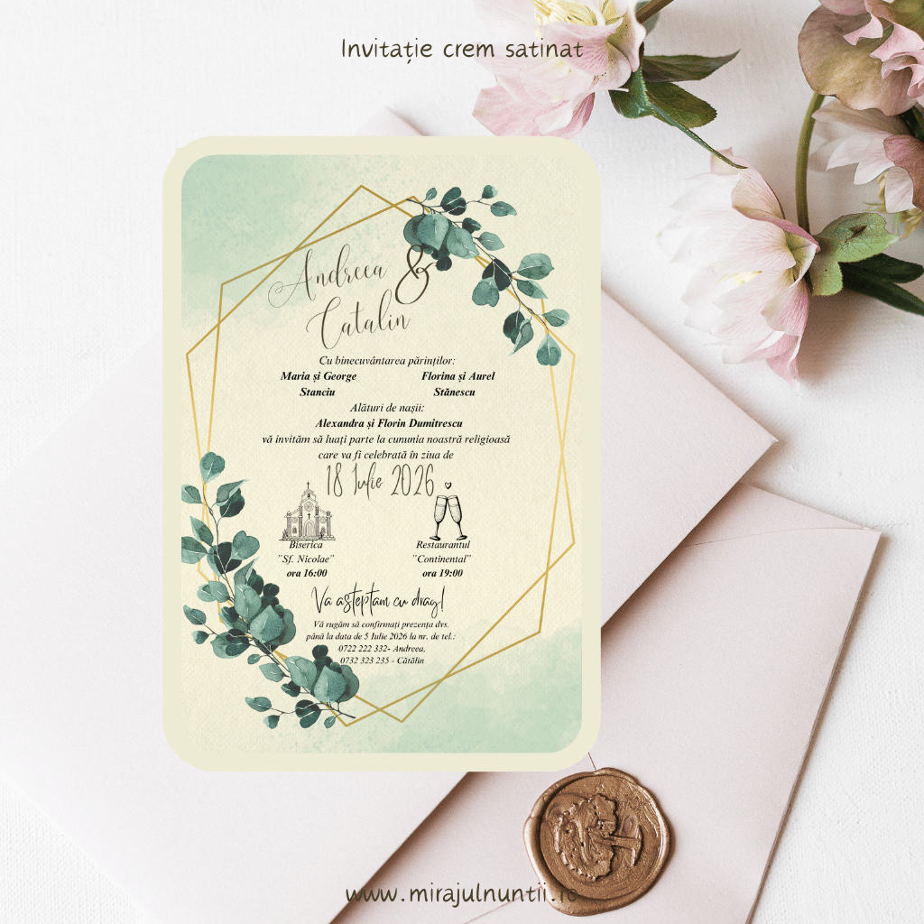 Invitație cod Magnific C.24 - MirajulNuntii.ro