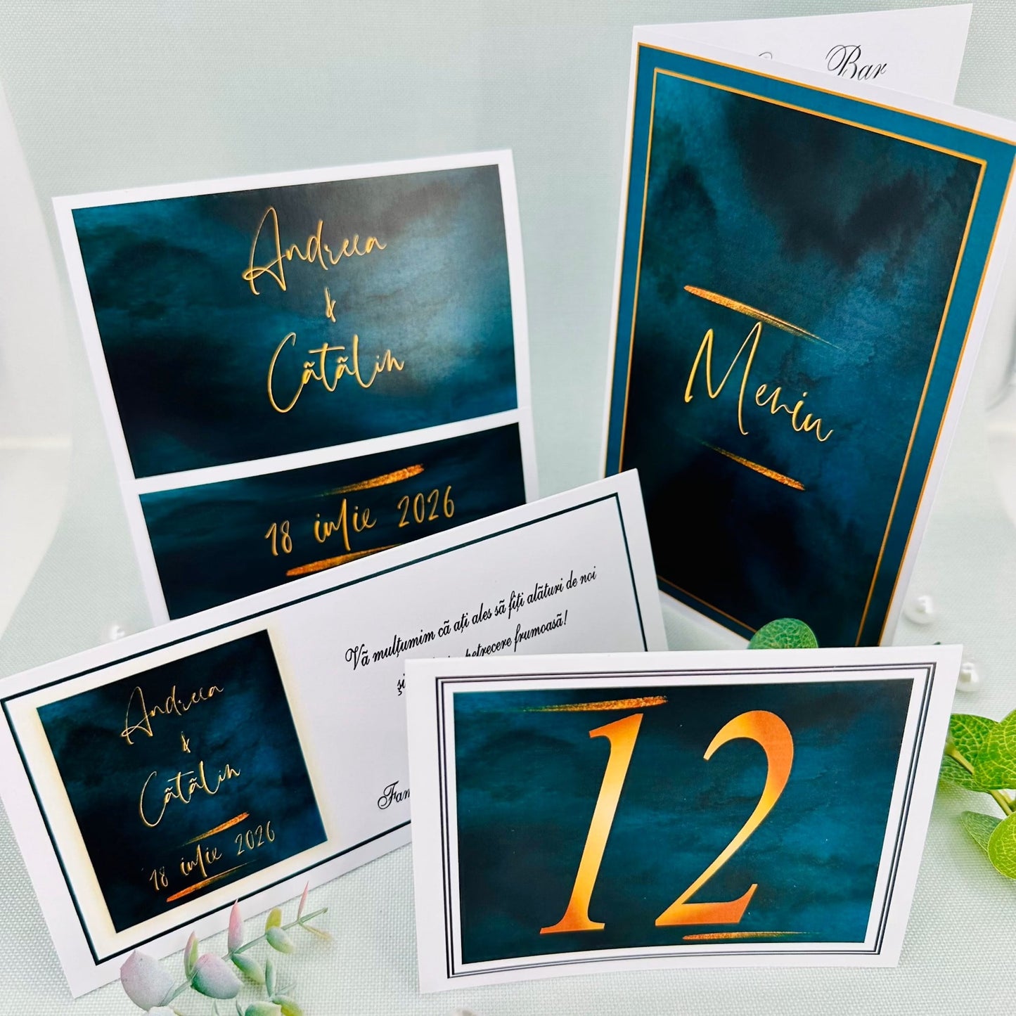 Invitatii nunta cod Miraj-5022 - Mirajul Nuntii