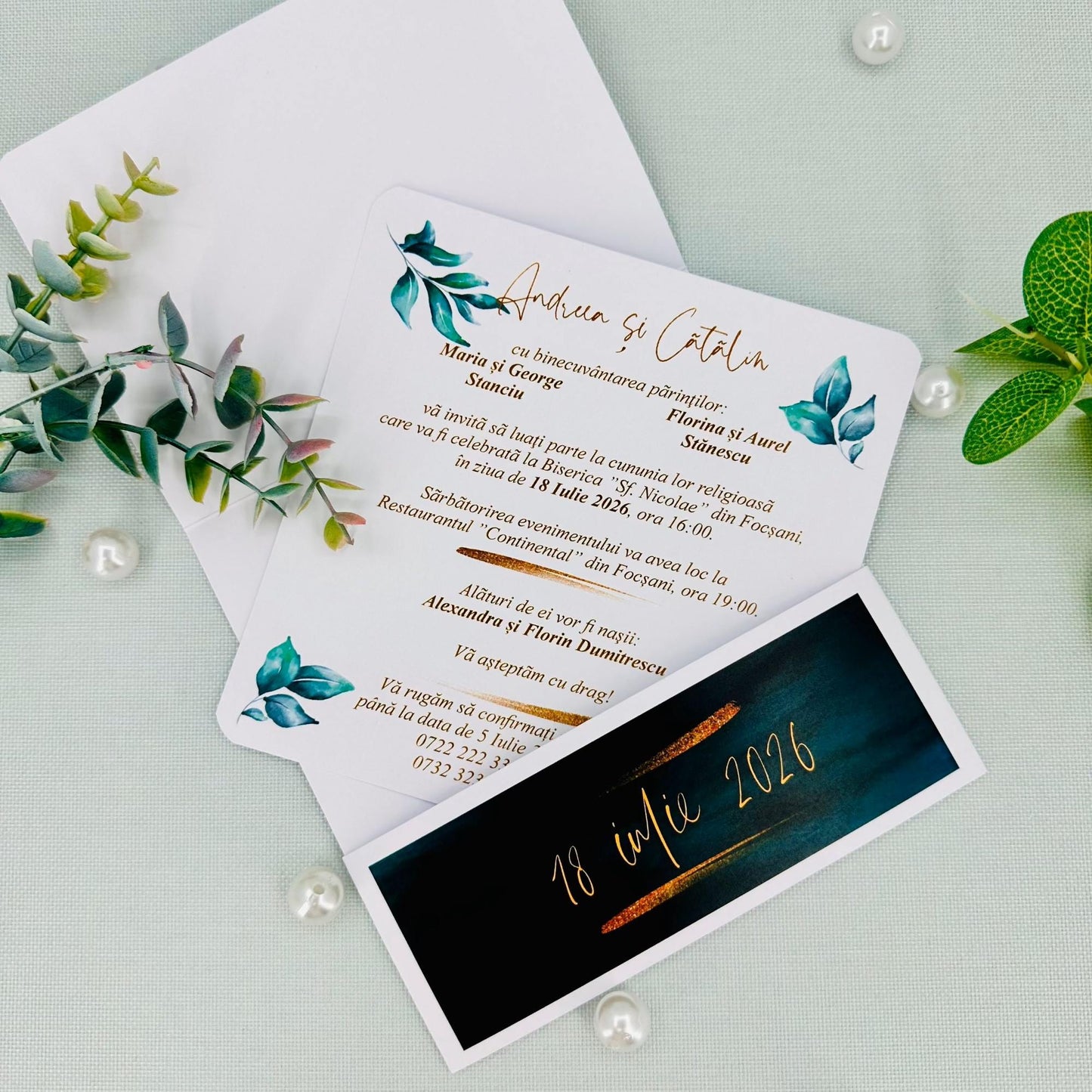 Invitatii nunta cod Miraj-5022 - Mirajul Nuntii