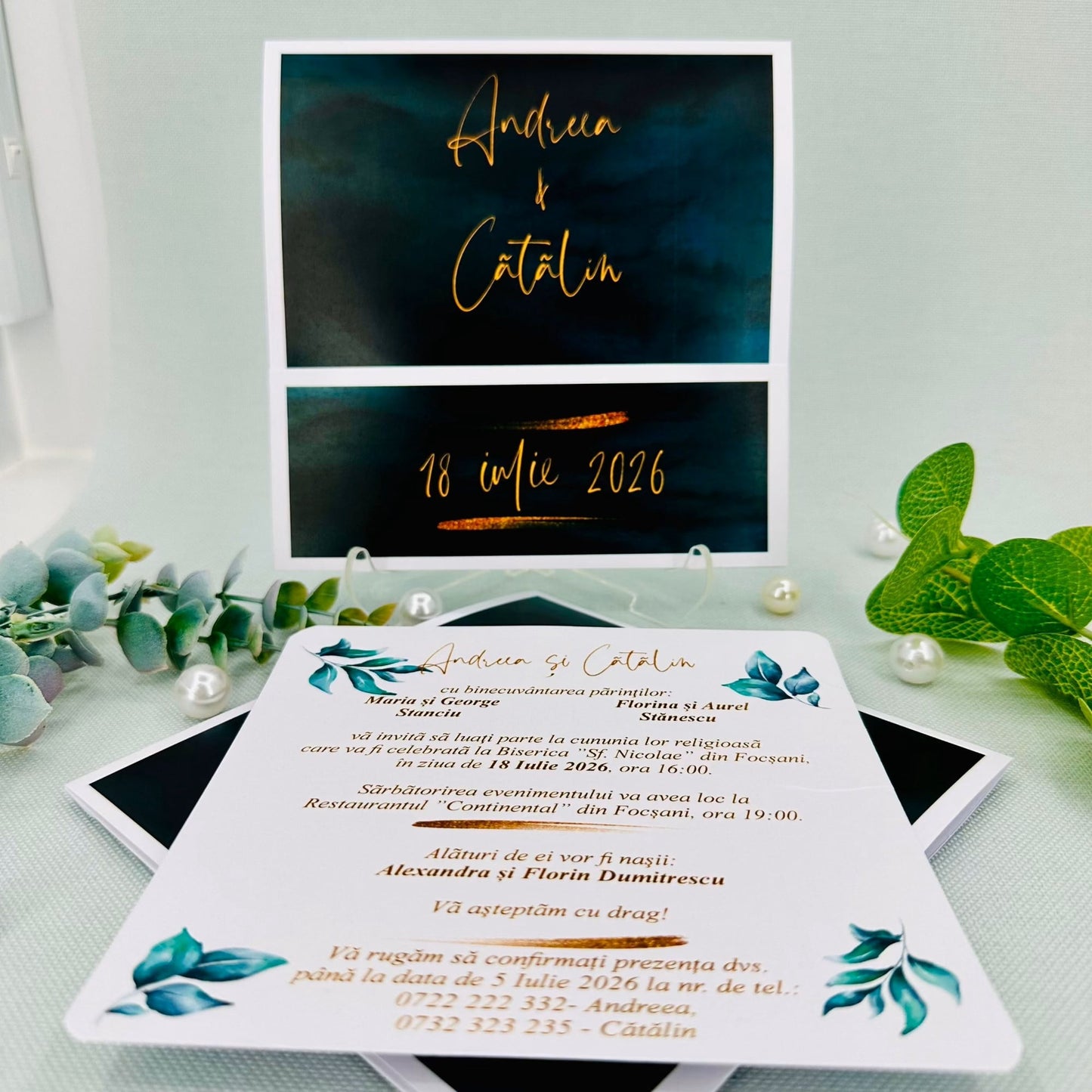 Invitatii nunta cod Miraj-5022 - Mirajul Nuntii