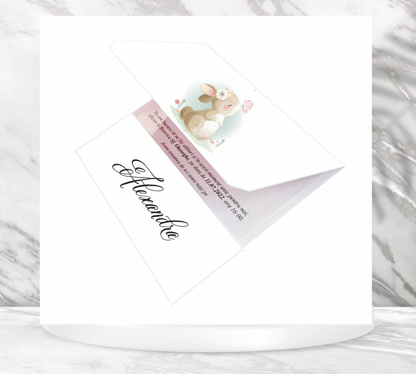 Invitatii botez cod Miraj - 6036 - MirajulNuntii.ro