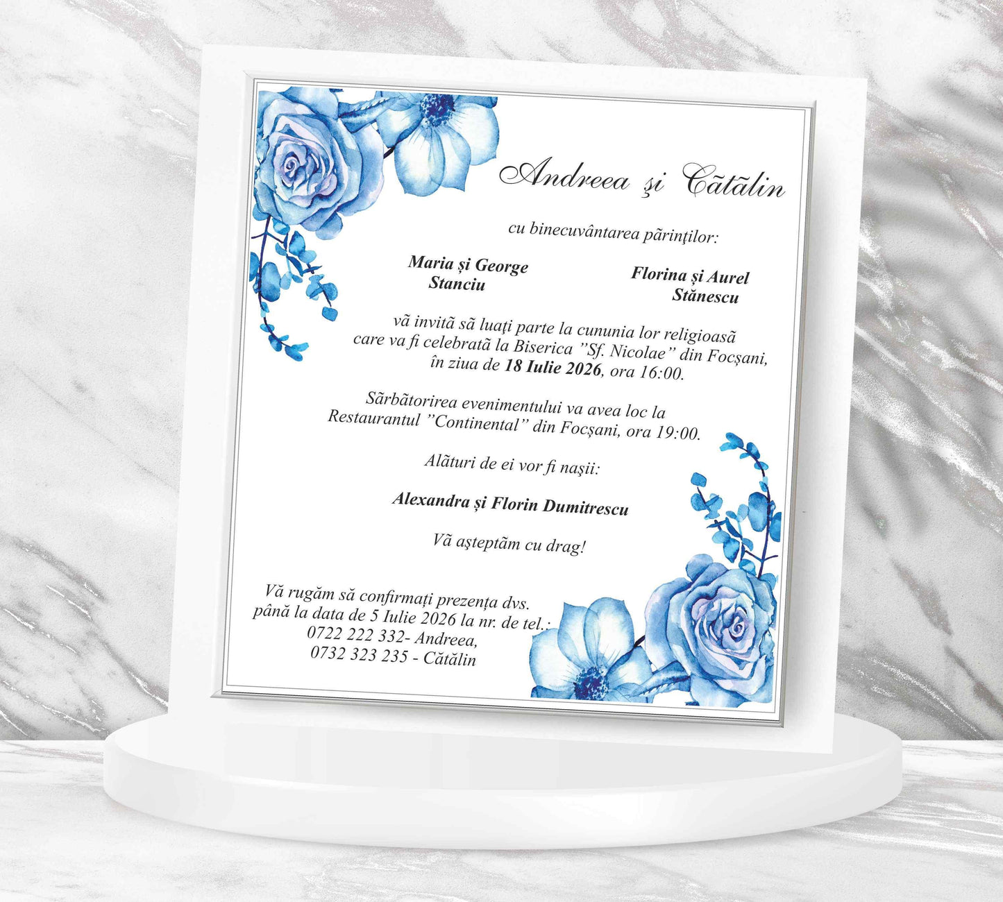 Invitatii nunta cod Miraj-5032 - MirajulNuntii.ro