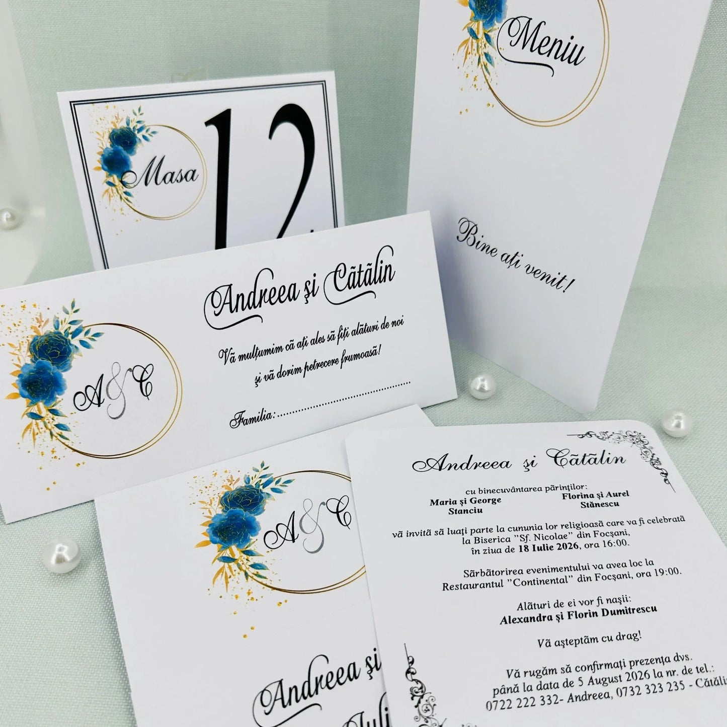 Invitatii nunta cod Miraj 5044 - MirajulNuntii.ro