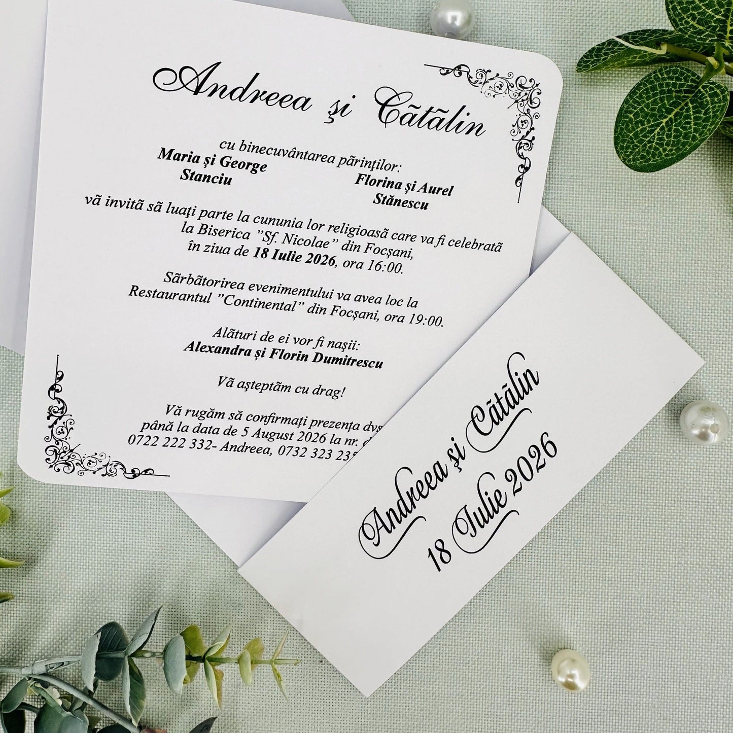 Invitatii nunta cod Miraj 5044 - MirajulNuntii.ro