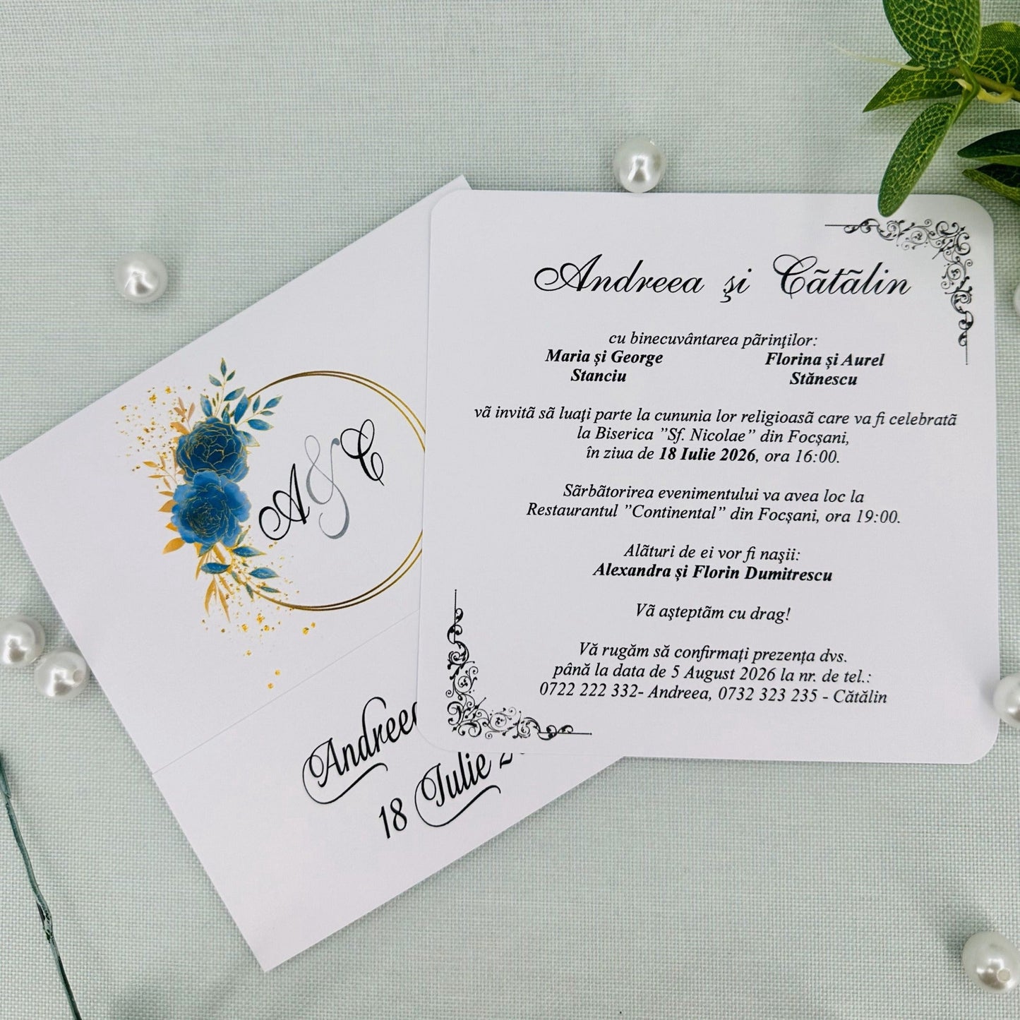 Invitatii nunta cod Miraj 5044 - MirajulNuntii.ro