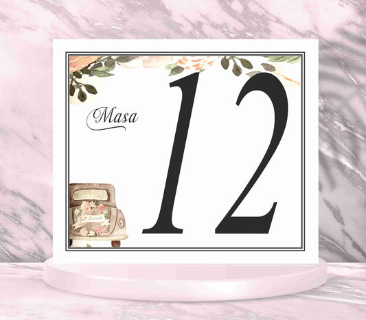 Numar de masa cod miraj-5727 - MirajulNuntii.ro