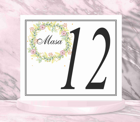 Numar de masa cod miraj-6010 - MirajulNuntii.ro