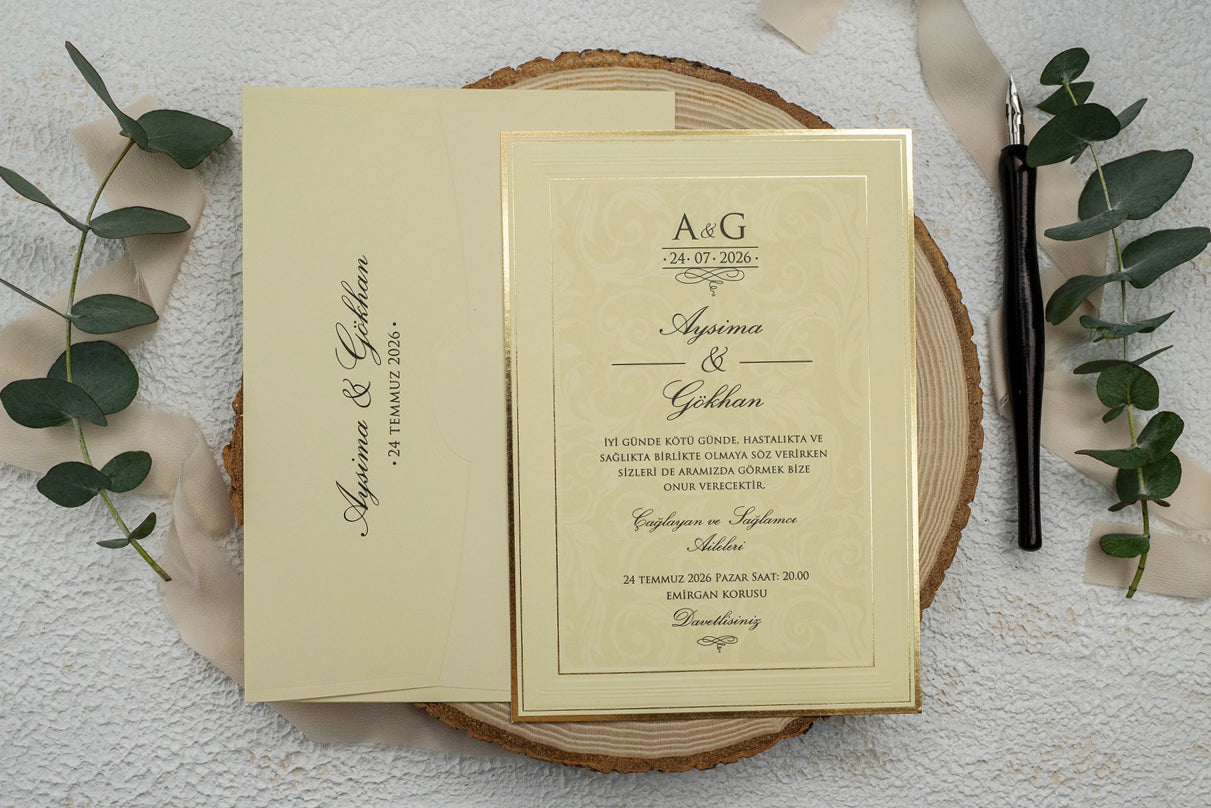 Invitatii De Nunta - 9132 Ekonom - MirajulNuntii.ro