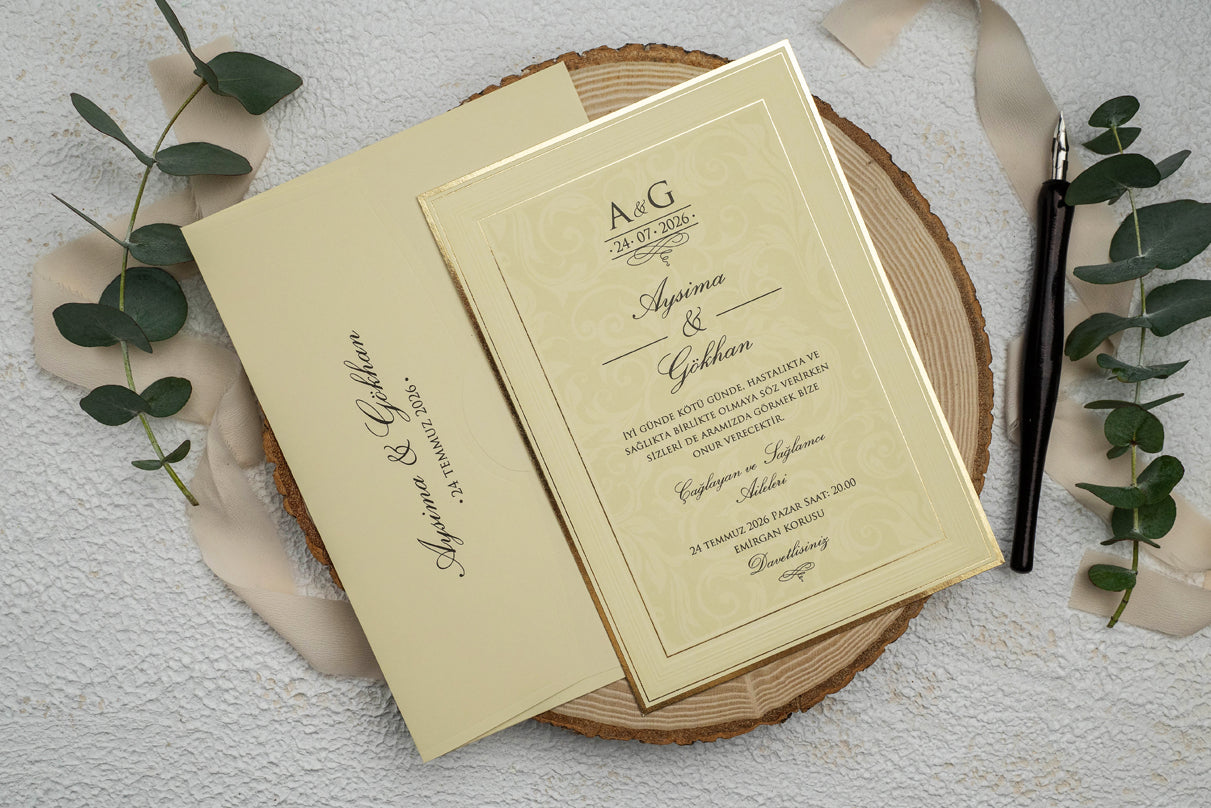 Invitatii De Nunta - 9132 Ekonom - MirajulNuntii.ro