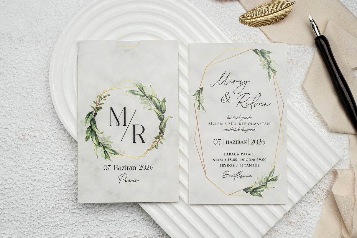 Invitatii De Nunta - 9182 Ekonom - Mirajul Nuntii
