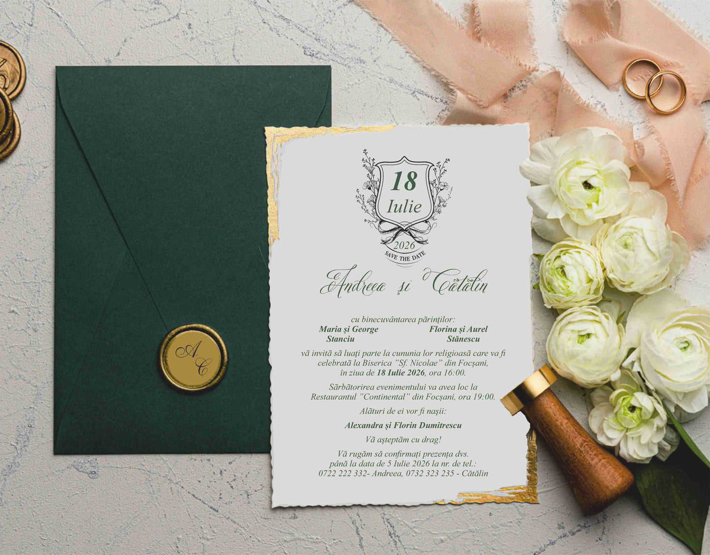 Invitatii De Nunta - 9193 Ekonom - MirajulNuntii.ro