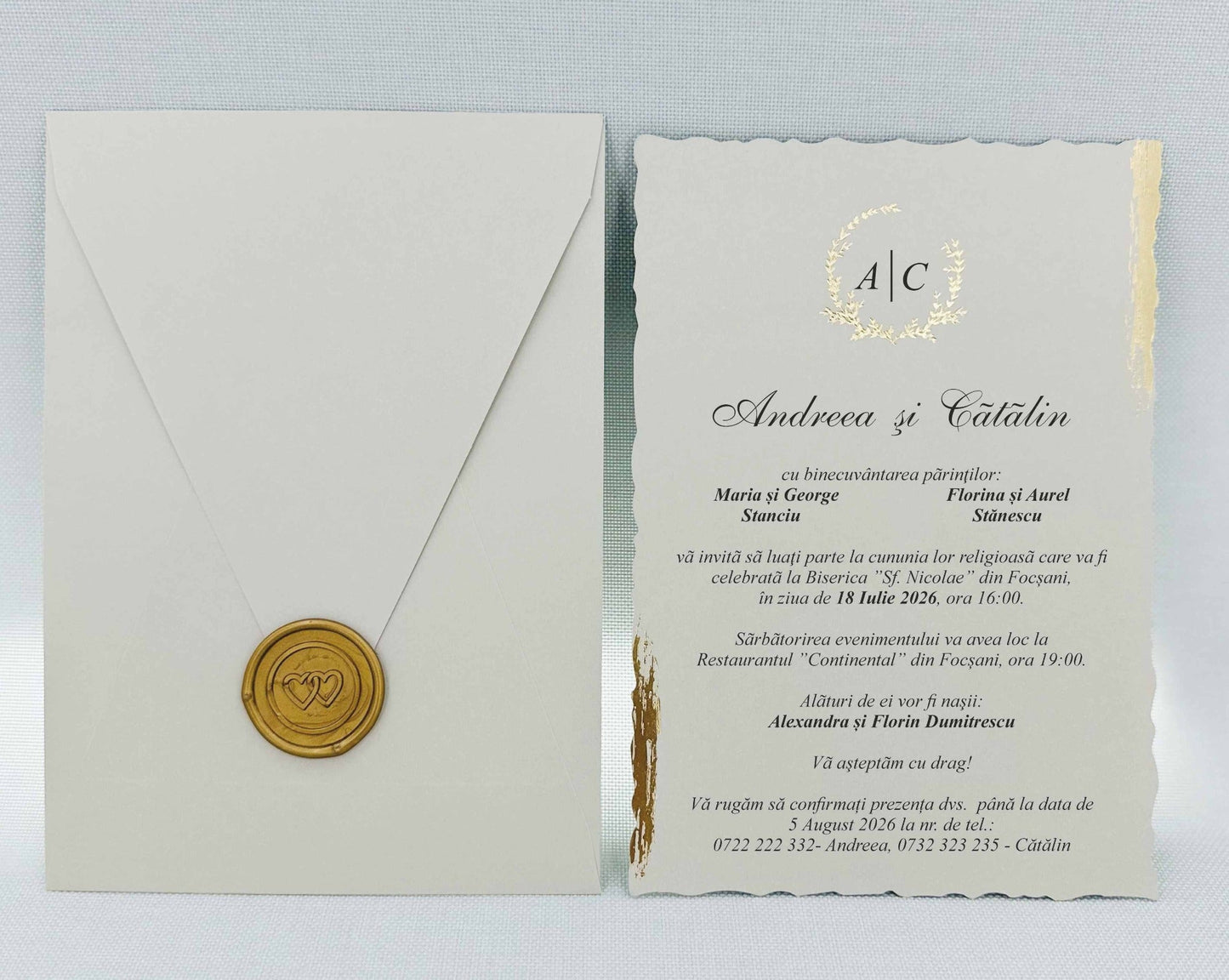 Invitatii De Nunta - 9263 Ekonom - MirajulNuntii.ro