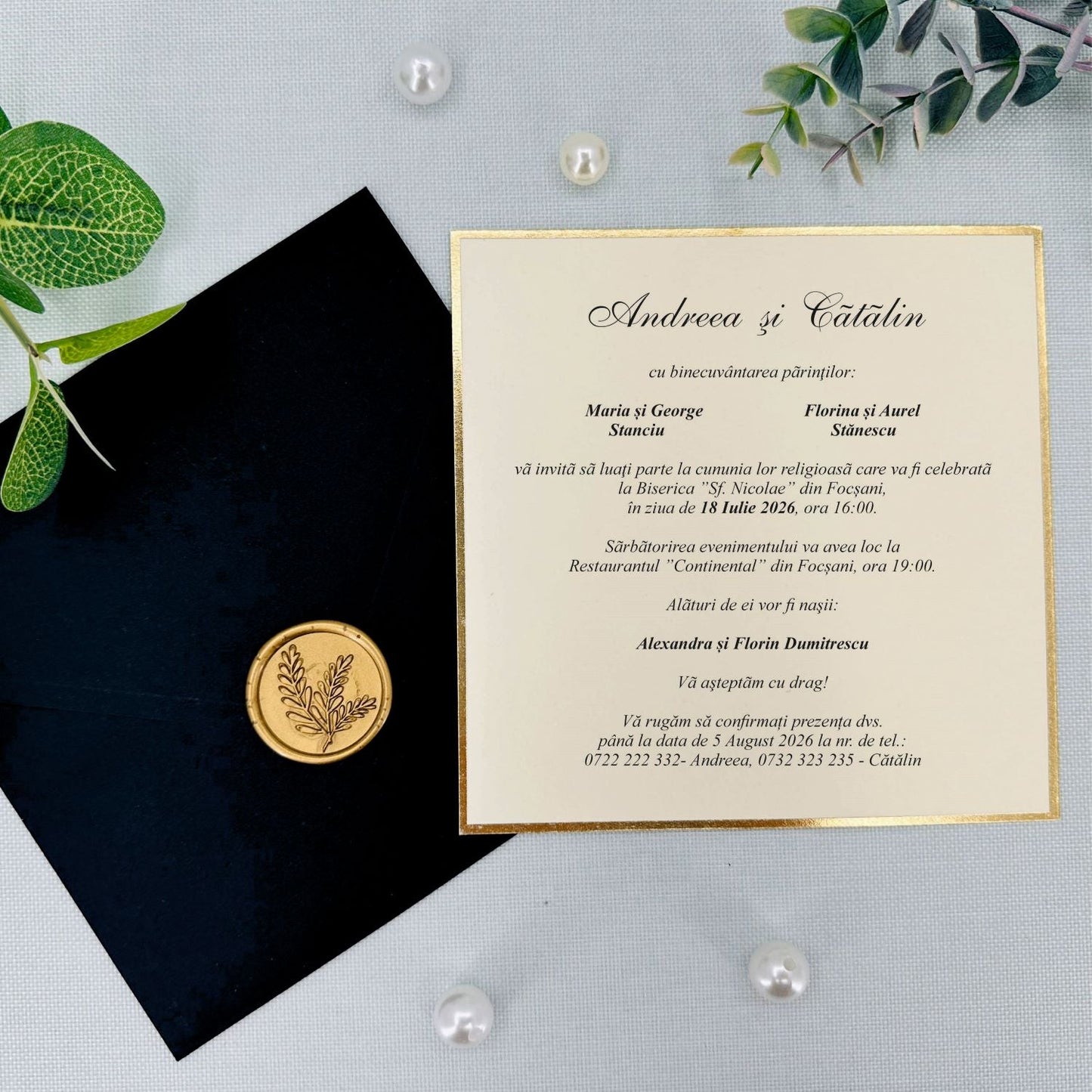 Invitatii De Nunta - 9282 Ekonom - MirajulNuntii.ro
