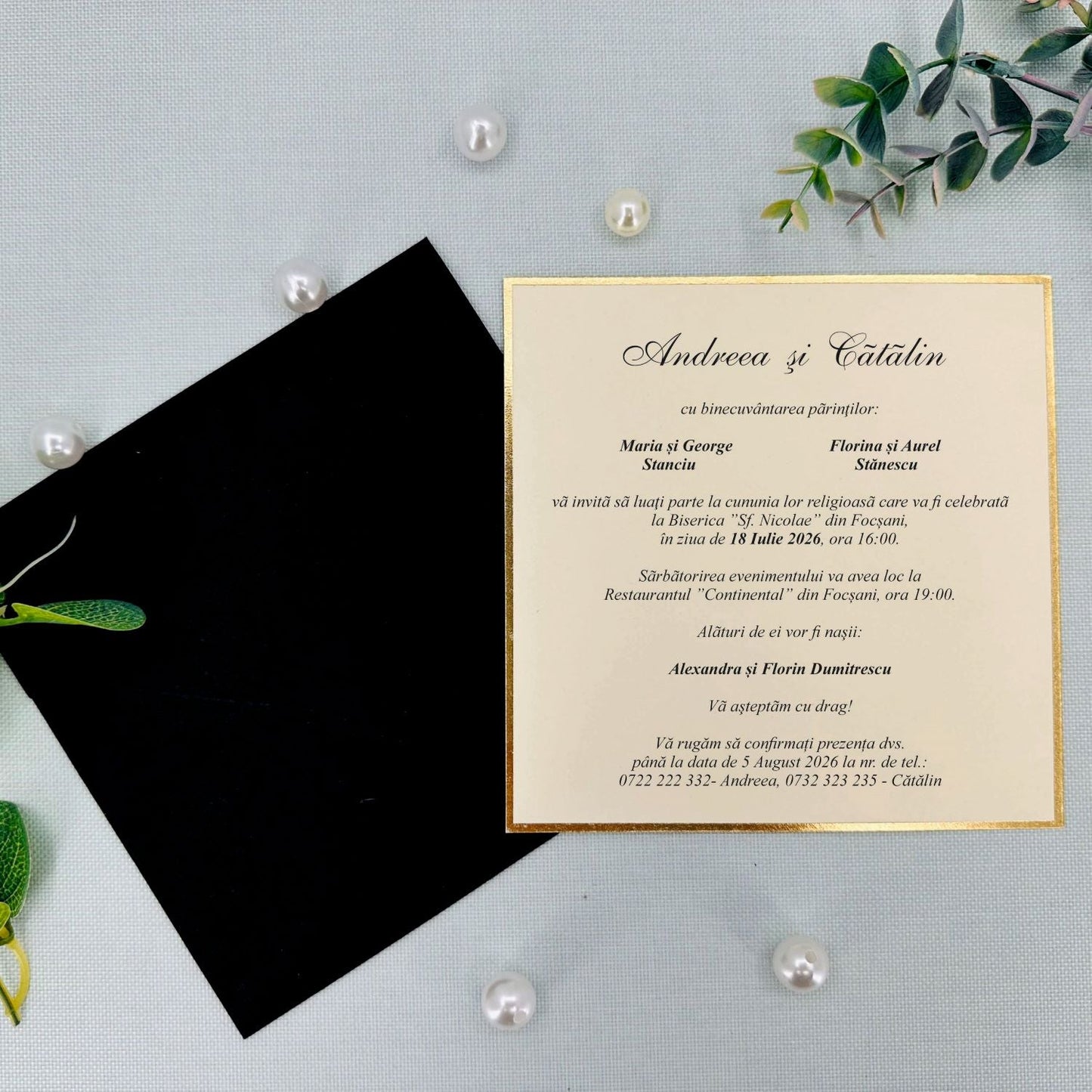 Invitatii De Nunta - 9282 Ekonom - MirajulNuntii.ro