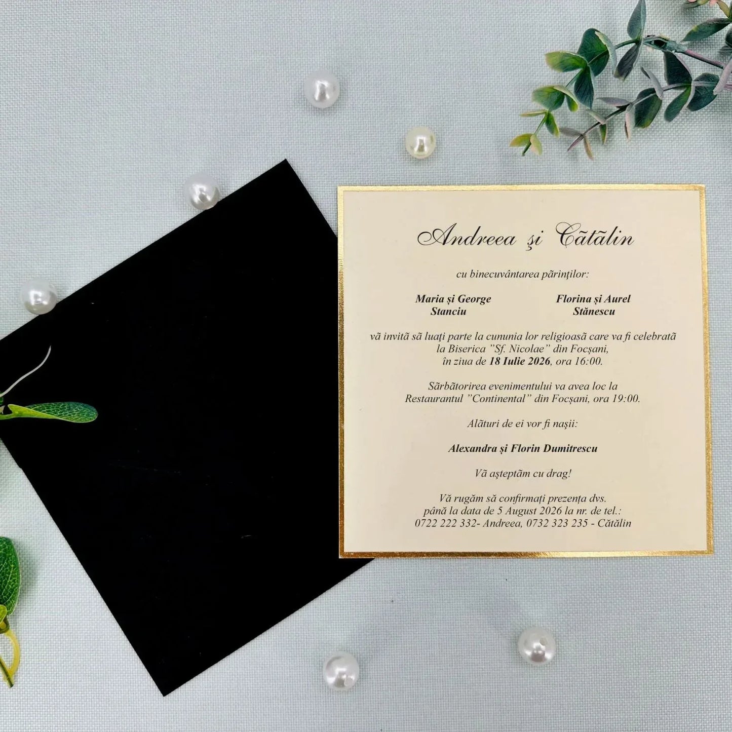 Invitatii De Nunta - 9282 Ekonom - MirajulNuntii.ro