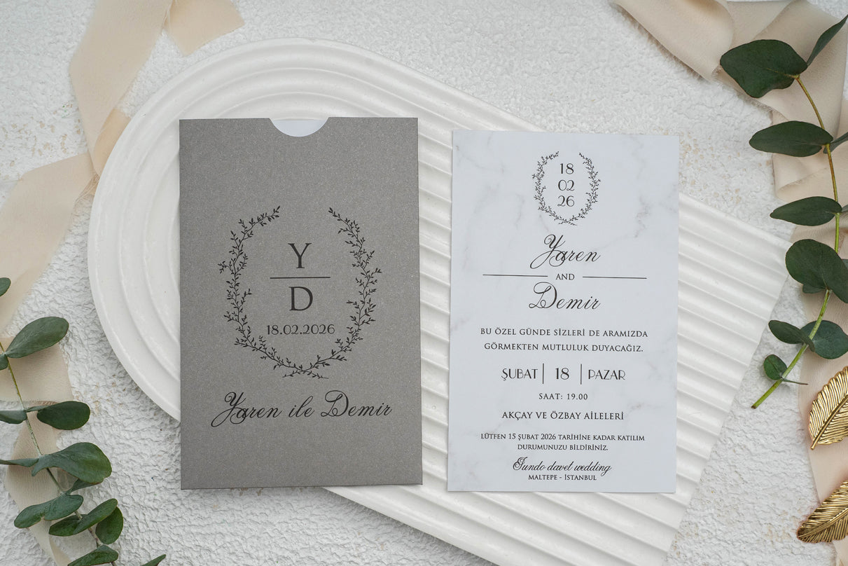 Invitatii De Nunta - 9297 Ekonom - MirajulNuntii.ro